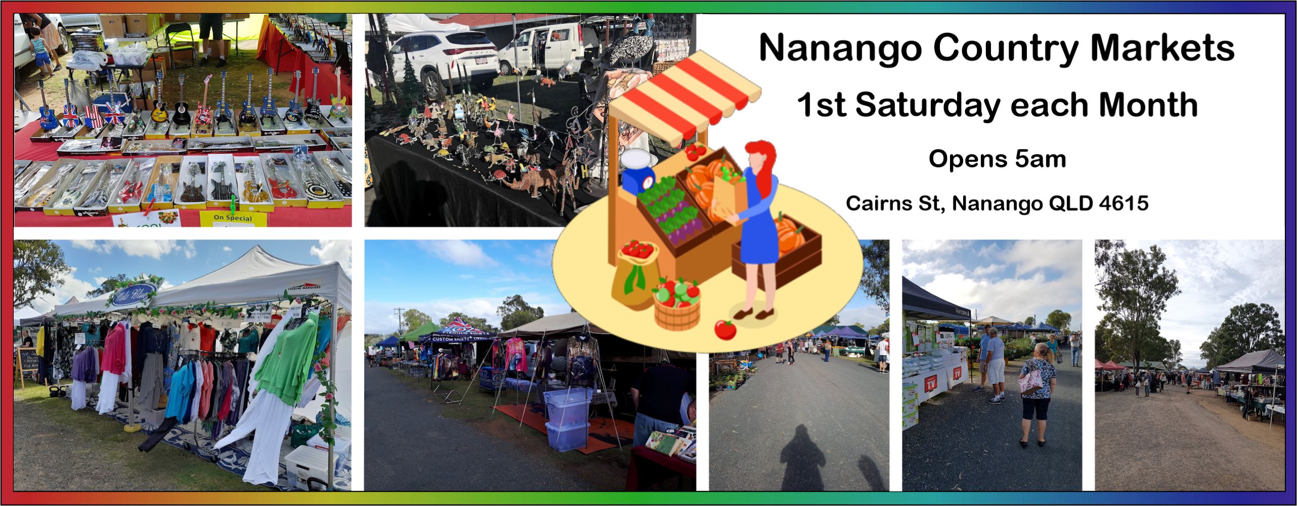 Nanango, Markets, Food, Plants, Stalls, Fruit, Vegies 